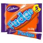 Cadbury Fudge Chocolate Bar Multipack 5 x 22g