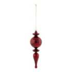 Refined classics Red Mercury effect Plastic Cone Hanging decoration