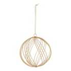 Shadow play Gold effect Twisted Wire Round Bauble (D) 90mm