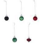 Refined classics Assorted Plastic Round Christmas bauble set, Pack of 30 (D) 30mm