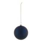 Shadow play Blue Spotted Plastic Round Bauble (D) 80mm