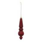 Refined classics Red Pearlescent effect Plastic Cone Hanging decoration