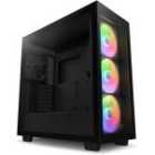 NZXT H7 Elite RGB Mid Tower ATX Gaming PC Case - Black