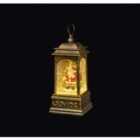 Bronze effect Santa Metal & plastic Lantern, (W) 9cm x (D) 9cm