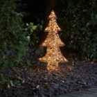 Warm white LED Brown Tree Single Christmas light (H) 790mm
