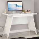 Teknik Office Baylor Trestle Sonoma Soft White Finish Desk