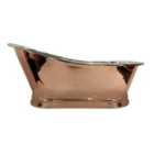BC Designs 1700Mm Slipper Bath - Copper Outer/Nickel Inner Copper/Nickel