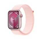 Apple Watch Series 9 GPS + Cellular 45mm Pink Aluminium Case with Light Pink Sport Loop