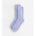 Lilac Glitter Cosy Socks