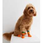 Orange Halloween Pumpkin Dog Socks
