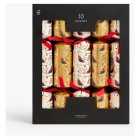 Royal Fairytale Silver & Gold Robin Christmas Crackers, Pack of 10, each
