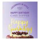 M&S Happy Birthday Cake Topper
