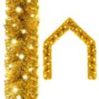 Berkfield Christmas Garland with LED Lights 20 m Gold