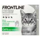 FRONTLINE Plus Flea & Tick Treatment Cat 6 per pack