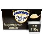 Ambrosia Deluxe Rice Madagascan Vanilla Pot 2 x 110g