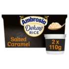Ambrosia Deluxe Rice Salted Caramel Pot 2 x 110g