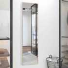 Living and Home Modern Full Length Mirror Foldable Frame Standing Floor Mirror-gold,37X147Cm