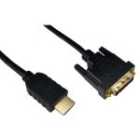 Cables Direct - Video cable - HDMI / DVI - 19 pin HDMI (M) - DVI-D (M) - 2 m