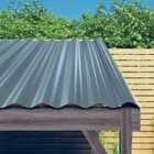 vidaXL Roof Panels 12 Pcs Powder-coated Steel Grey 80X36cm