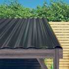 vidaXL Roof Panels 36 Pcs Powder-coated Steel Anthracite 60X36cm