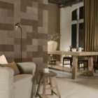 WallArt Leather Tiles Caine Pure Brown 32 Pcs