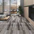 vidaXL PVC Flooring Planks 5.02 M² 2mm Self-adhesive Striped Wood