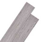 vidaXL Non Self-adhesive PVC Flooring Planks 4.46 M² 3mm Dark Grey
