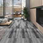 vidaXL Non Self-adhesive PVC Flooring Planks 5.26 M² 2mm Shiny Grey
