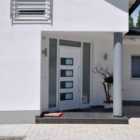 vidaXL Front Door White 100X210cm Aluminium And PVC