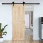 vidaXL Barn Door 80X210cm Solid Wood Pine