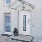vidaXL Front Door White 98X208cm PVC