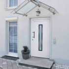 vidaXL Front Door White 108X200cm PVC