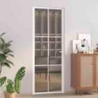 vidaXL Interior Door 76X201.5cm White ESG Glass And Aluminium