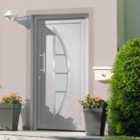 vidaXL Front Door White 108X200cm