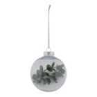Layered greens Clear Foliage Plastic Round Bauble (D) 80mm
