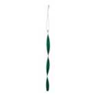 Layered greens Green Twisted Metal Hanging decoration set, Pack of 6