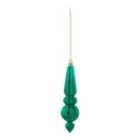 Historical twist Green Pearlescent effect Plastic Cone Hanging decoration