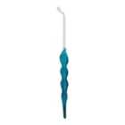Shadow play Blue Striped Glass Tassel Hanging decoration set, Pack of 2