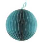 Shadow play Blue Paper Round Bauble (D) 150mm