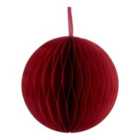 Refined classics Red Paper Round Bauble (D) 150mm