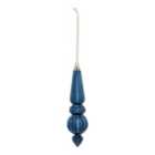 Shadow play Navy Blue Pearlescent effect Plastic Cone Hanging decoration
