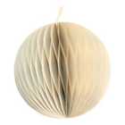 Layered greens White Paper Round Bauble (D) 150mm