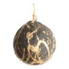Refined classics Black Gold effect Paper Round Bauble (D) 100mm