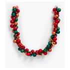 Copper, Red & Green Bauble Garland, each
