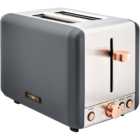 Tower T20036RGG Cavaletto Grey Stainless Steel 2 Slice Toaster 850W