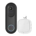 ENER-J Black Video Doorbell Kit with Battery and USB Foldable Chime