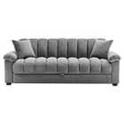 Living and Home Grey Tufted Storage Sleeper Sofa Bed