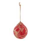 Refined classics Red Gold effect Paper Round Bauble (D) 100mm