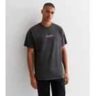 Dark Grey Cotton Glory Seekers Logo Relaxed Fit T-Shirt