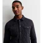 Only & Sons Navy Quilted Long Sleeve Jacket